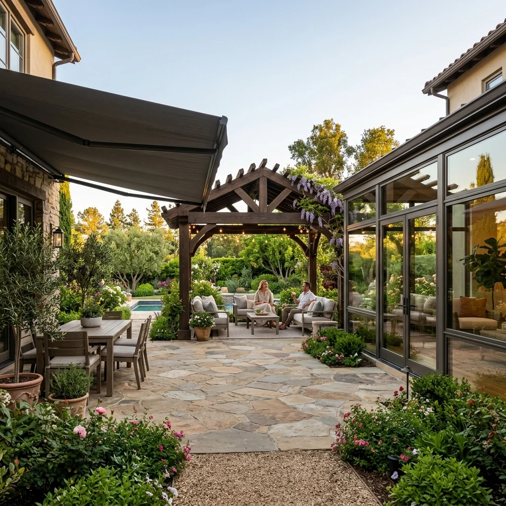 Your Home’s Outdoor Rooms: Awnings, Pergolas, or Sunrooms?